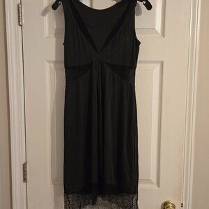 BCBG Max Azria Black Dress with Lace EUC